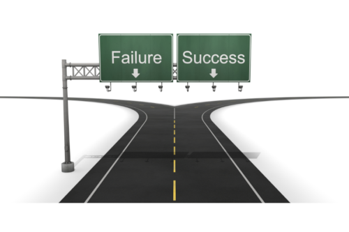 失敗と成功のイメージ